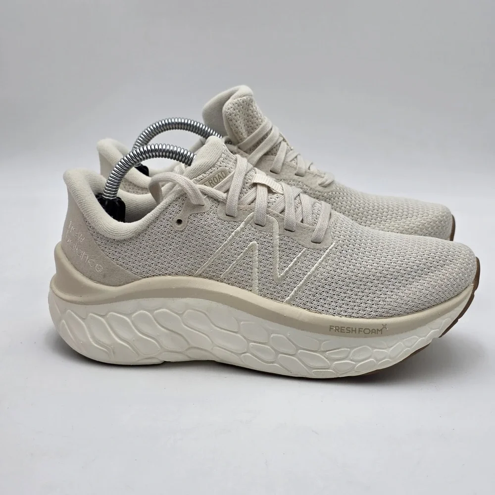 New Balance Wkairaw1 Beige Running Shoes Women's Size 6W Wide NWOB